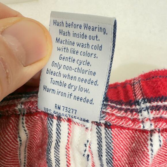 Croft & Barrow 2 pc Flannel Pajamas Woman XXL Button Top Drawstring Elas Waist - Picture 14 of 16